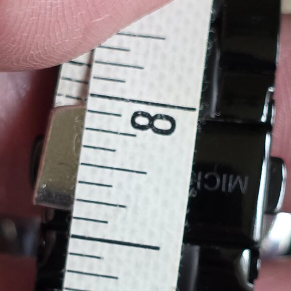 FREE WATCH@! Micheal Kors Slim Runway Black Dial & Bracelet M3221 main image 6